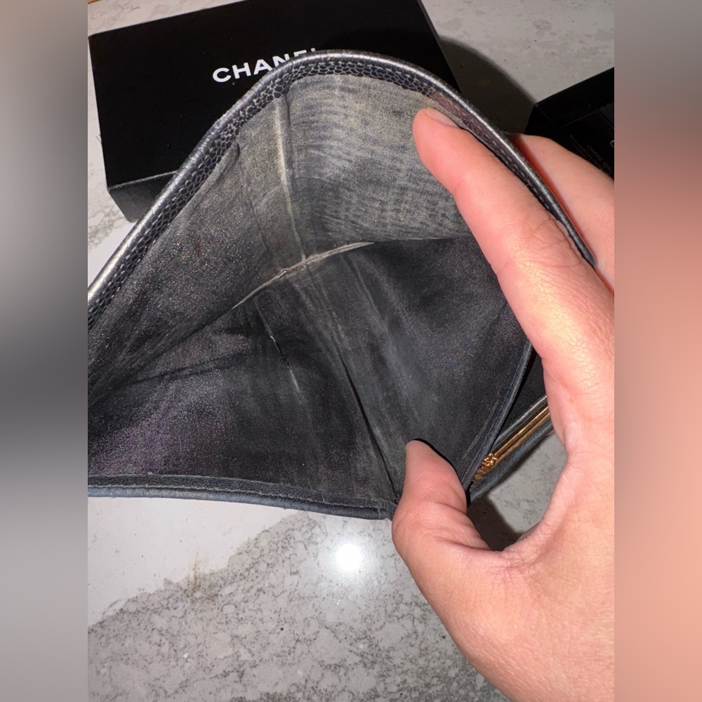 Chanel Vintage Caviar Skin Kisslock Long WalletC - Picture 7 of 10